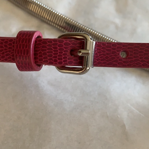 🌺WHBM Raspberry Skinny Watchband Belt M - Picture 3 of 7